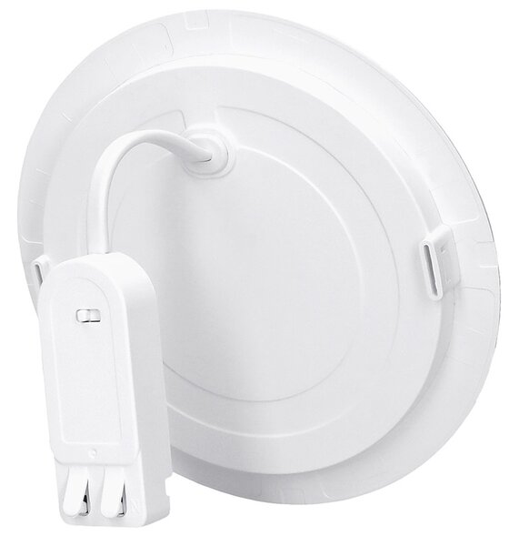 SOLIGHT LED mini panel kúpeľňový 2v1, 3CCT, 18W, 1530lm, IP54, biely