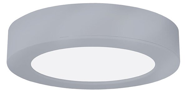 SOLIGHT LED mini panel kúpeľňový 2v1, 3CCT, 12W, 1020lm, IP54, strieborný