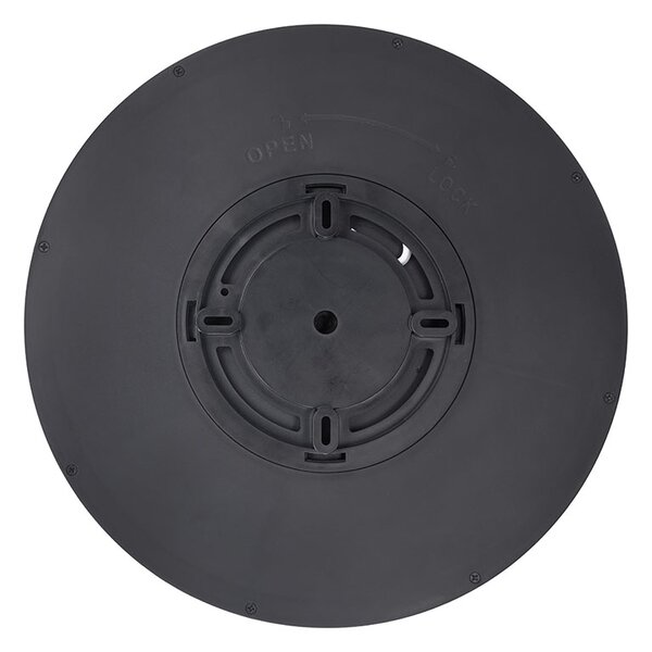 SOLIGHT LED osvetlenie s diaľkovým ovládačom Estela Black, 60W, 4500lm, 50cm, CCT