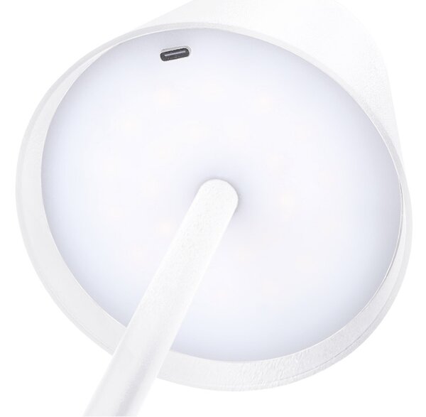 SOLIGHT LED nabíjacia lampička Lucca, 120lm, zmena CCT, stmievanie, biela