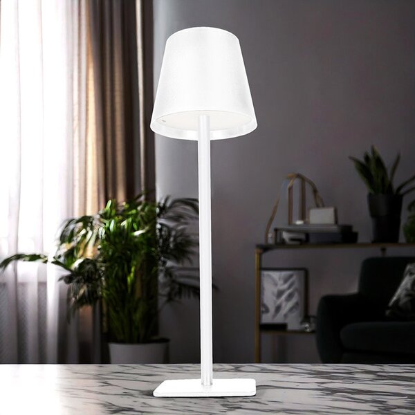 SOLIGHT LED nabíjacia lampička Lucca, 120lm, zmena CCT, stmievanie, biela