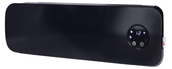 SOLIGHT Nástenné keramické ohrievač, 2000W, čierna
