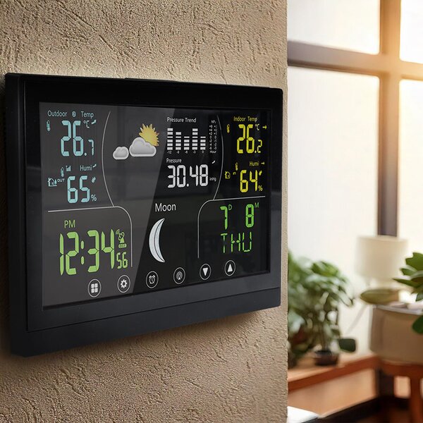 SOLIGHT Domáca meteostanica TE110B, čierna