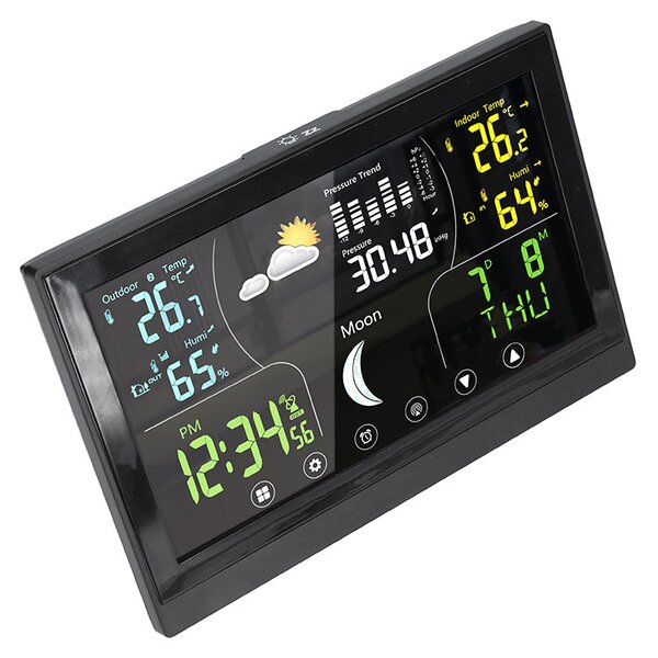 SOLIGHT Domáca meteostanica TE110B, čierna