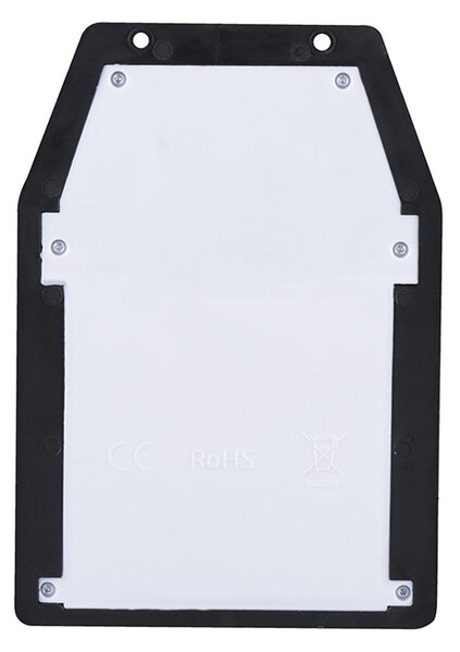 SOLIGHT LED solárna lucerna nástenná, teplá biela, 12x17cm, čierna