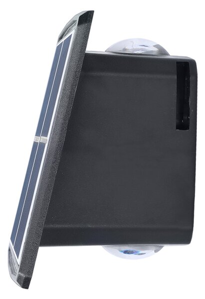 SOLIGHT LED solárne nástenné svetlo, teplá a studená biela, 15x10cm