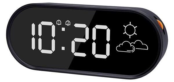 SOLIGHT Hodiny s predpoveďou počasia, USB port
