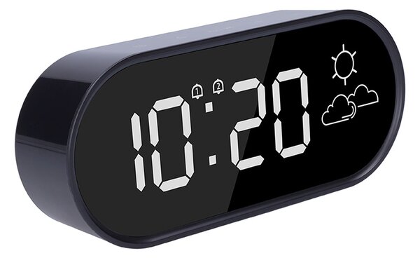 SOLIGHT Hodiny s predpoveďou počasia, USB port