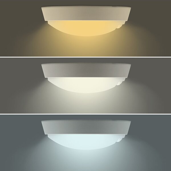 SOLIGHT LED vonkajšie osvetlenie so senzorom CCT 15/18/20W 1800Lm 22cm 2v1 IP65