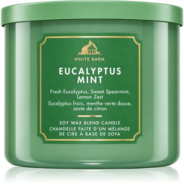 Bath & Body Works Eucalyptus Mint vonná sviečka 411 g