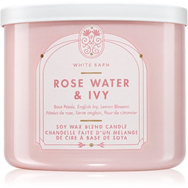 Bath & Body Works Rose Water & Ivy vonná sviečka 411 g
