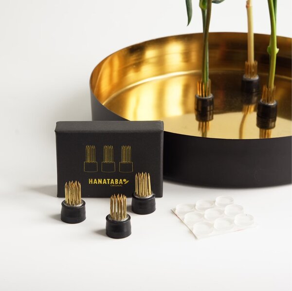 Aranžovací napichovací ježko Kenzan Mini – set 3 ks