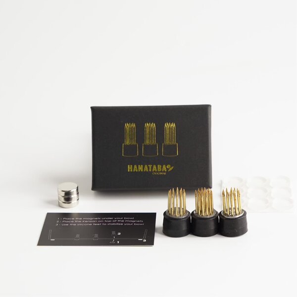 Aranžovací napichovací ježko Kenzan Mini – set 3 ks