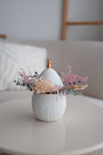 Veľkonočná dekorácia Egg / Floral
