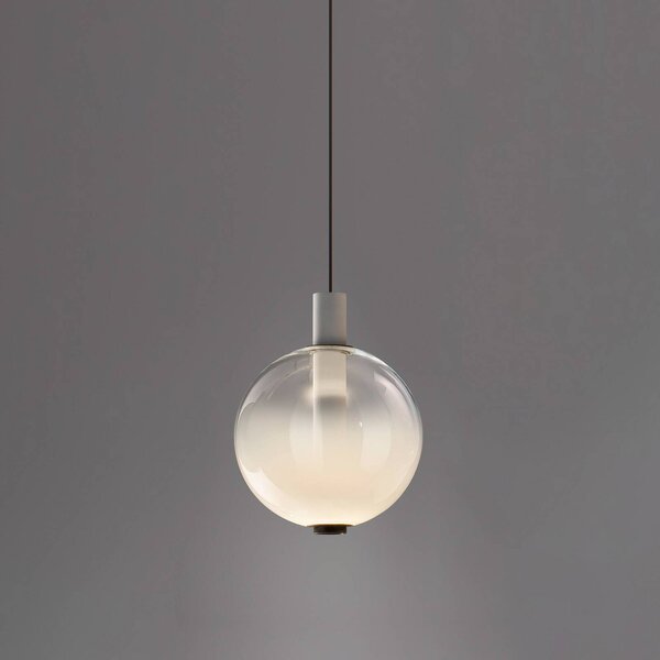 OLEV LED závesné svietidlo BEAM STICK NUANCE, biele, Ø 20 cm, 927, Biela / opálová, Obývacia izba / jedáleň, Sklo, Dizajn