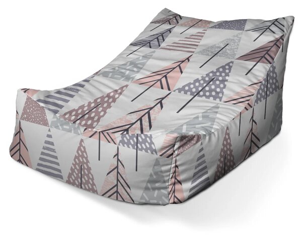 Sablio Sedací vak Lounge Farebné stromčeky - 80 x 95 x 50 cm