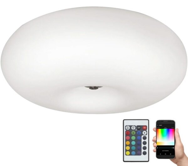 Eglo 75353 - LED RGBW Stmievateľné stropné svietidlo OPTICA-C 2xE27/7,5W/230V + DO