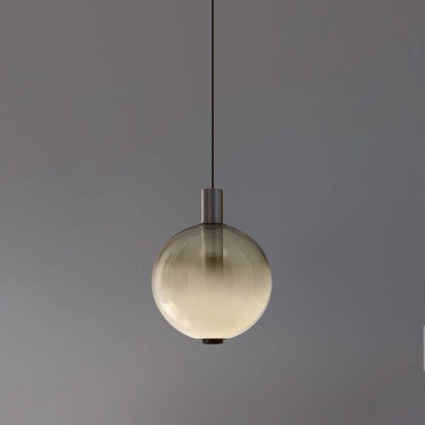 OLEV LED závesné svietidlo BEAM STICK NUANCE, sivá, Ø 20 cm, 927, Hliník / sivá / zinok, Obývacia izba / jedáleň, Sklo, Dizajn