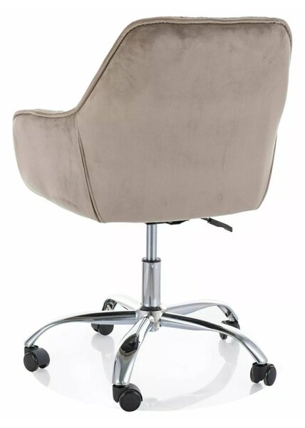Kancelárske kreslo Q-190 VELVET, béžové