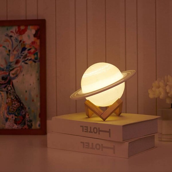Nočná lampa v tvare Saturna - Moonlamp