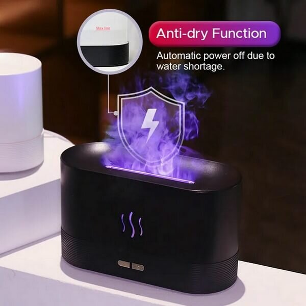 Aróma difuzer Fire 2 RGB DQ-701C čierny