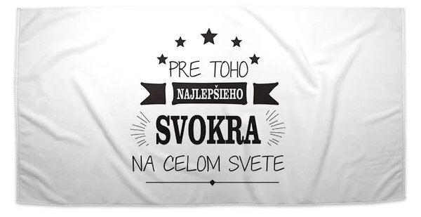 Sablio Uterák Pre toho najlepšieho svokra na celom svete - 30x50 cm