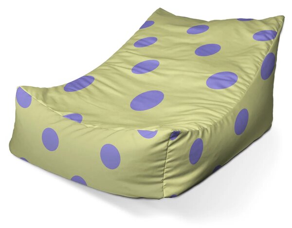 Sablio Sedací vak Lounge Fialové bodky - 80 x 95 x 50 cm