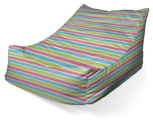 Sablio Sedací vak Lounge Prúžky - 80 x 95 x 50 cm