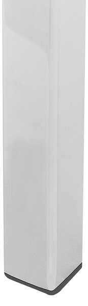 Konzolový stolík biely strieborný tvrdené sklo oceľ 100 x 33 cm mramorový vzhľad glamour moderná obývačka spálňa