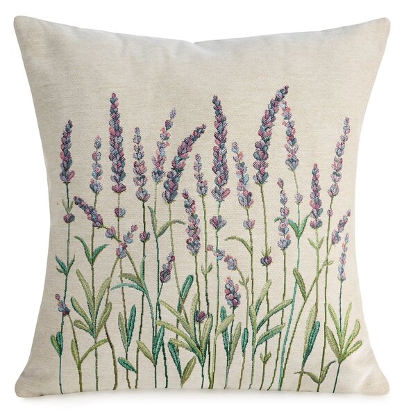 GOBELÍNOVÁ DEKORAČNÁ OBLIEČKA NA VANKÚŠ LAVENDER2 45X45 CM VZOROVANÁ
