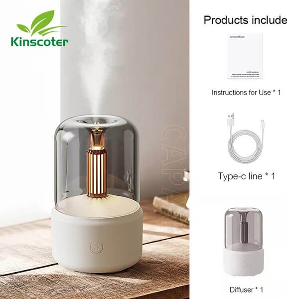 Kinscoter aróma difuzer Light biely DQ-702