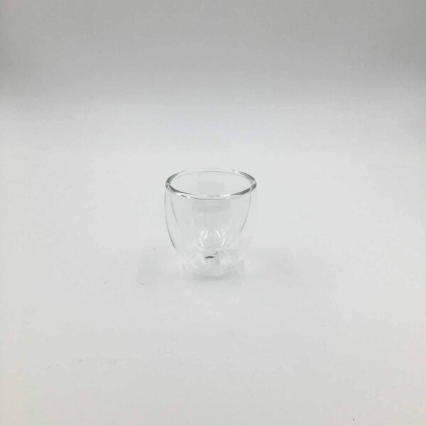 TYGLASS Termopohár s dvojitým sklom 80ml - clean číry 6ks