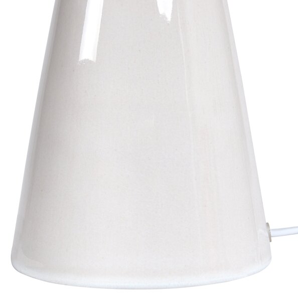 Stolná lampa biela keramický podstavec ratanové tienidlo nočná lampa boho štýl obývačka spálňa
