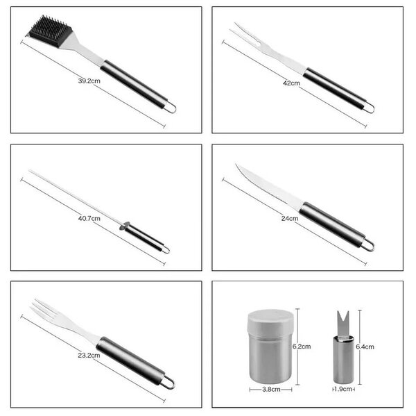 Grilovacie náradie 26ks set Dali BB001