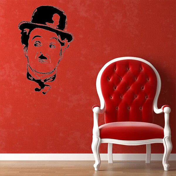 Sablio Samolepka na stenu Charlie Chaplin