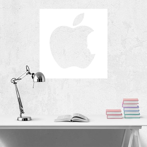 Sablio Samolepka na stenu: Apple - 60x60 cm