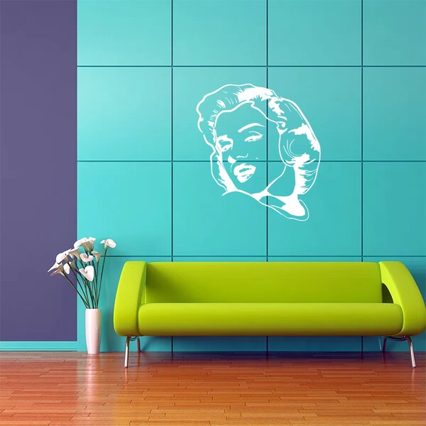 Sablio Samolepka na stenu: Marylin Monroe - 53x60 cm