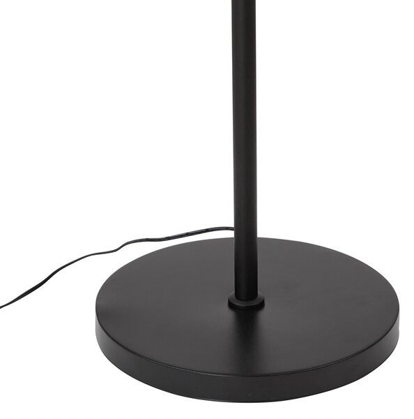 Moderná stojaca lampa čierna vrátane LED stmievateľná RGB s diaľkovým ovládaním - Sjors