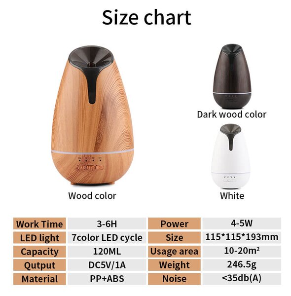 Aróma difuzer Elegant - drevený 120ml