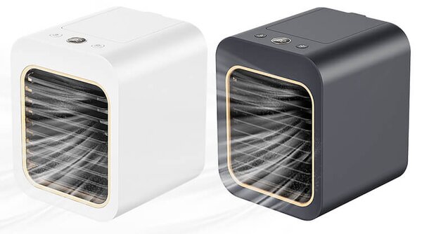 Ventilátor a zvlhčovač vzduchu CUBE Biely