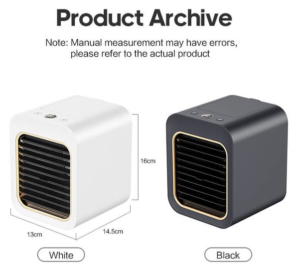 Ventilátor a zvlhčovač vzduchu CUBE Biely