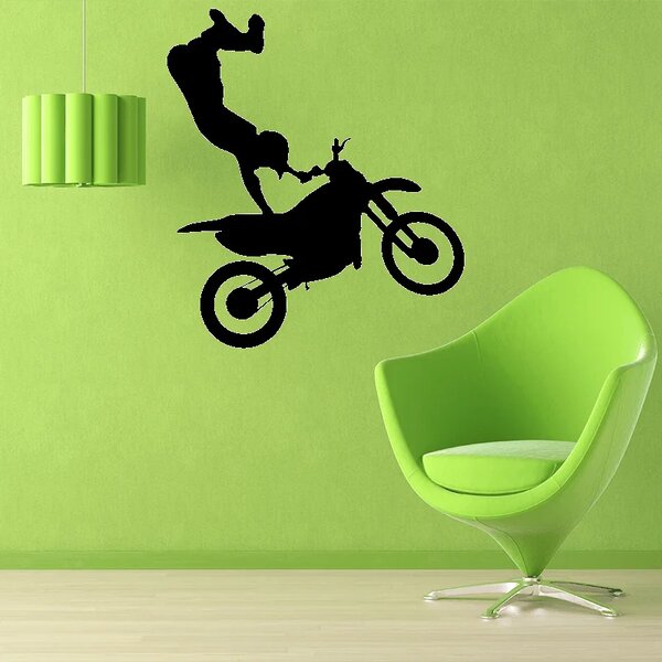 Sablio Samolepka na stenu: Motocross - 53x60 cm