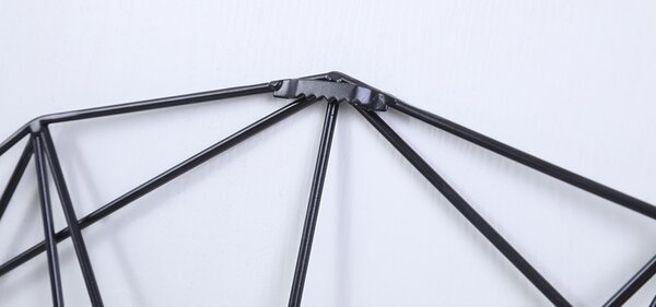 Dizajnové nástenné hodiny Modena Black 50cm