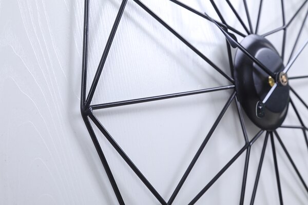 Dizajnové nástenné hodiny Modena Black 50cm
