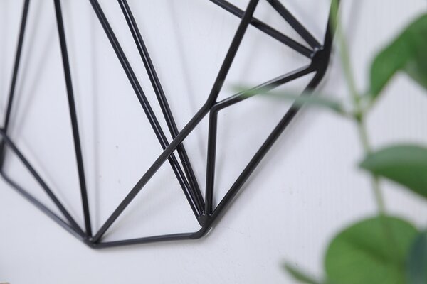 Dizajnové nástenné hodiny Modena Black 50cm