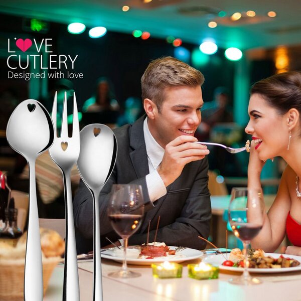 Zmrzlinové lyžičky so srdiečkom 6 ks set - Love Cutlery