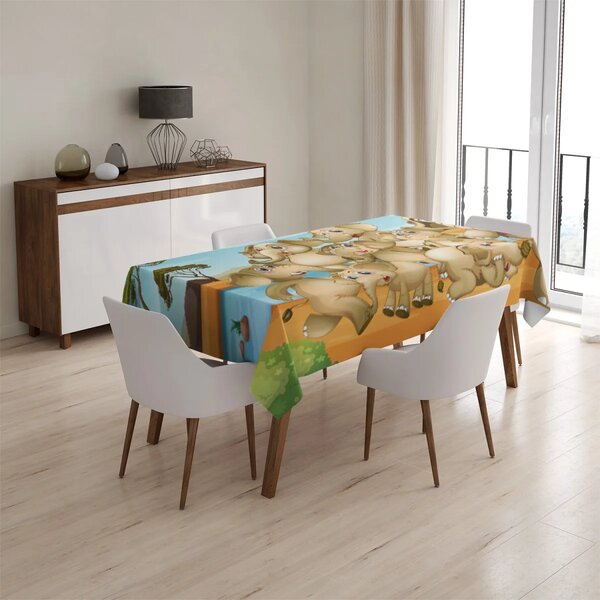 Sablio Obrus Slony - 90x90 cm