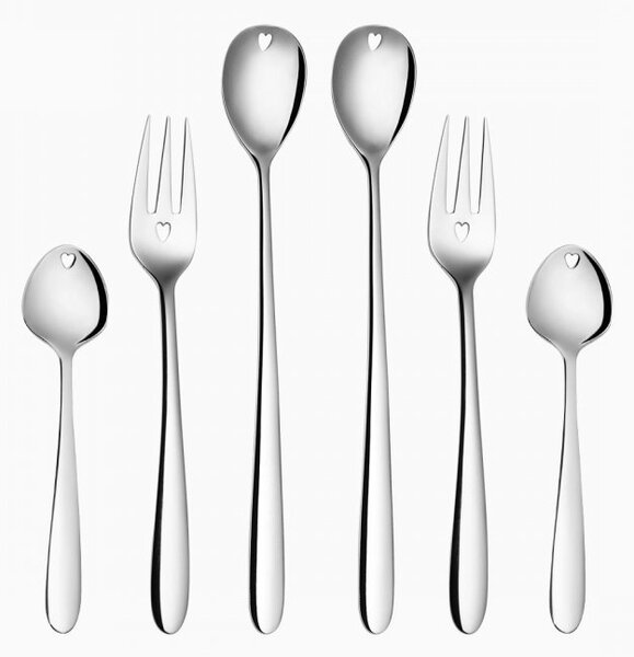 Darčekový set so srdiečkom 6 ks - Love Cutlery