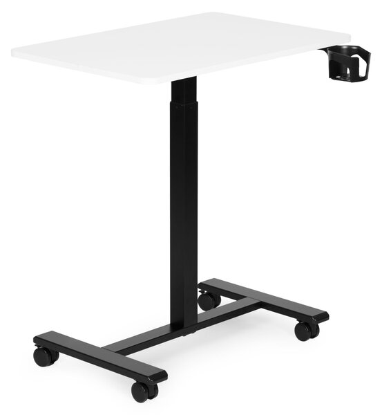 ModernHome JNI-PN01-1-5-NP Prenosný stolík na notebook 70 × 48 cm, výškovo nastaviteľný 71,5-112 cm, biely