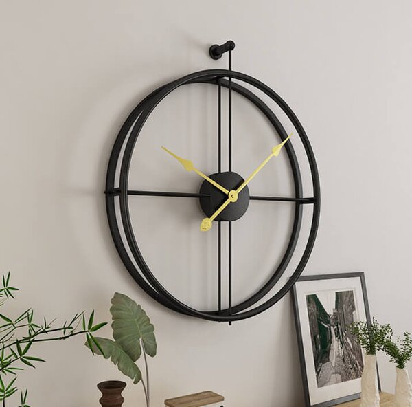 Dizajnové nástenné hodiny VIP 2 Black 50cm